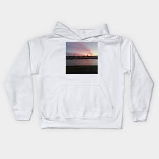 Waterford at night Kids Hoodie